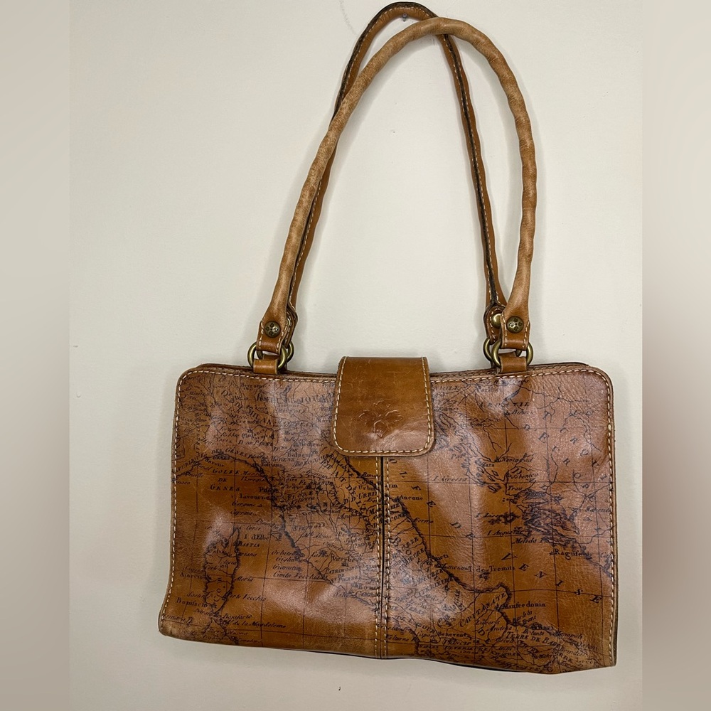 Patricia Nash Map Print Bag